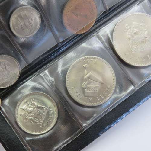 Coins of Rhodesia set in booklet
