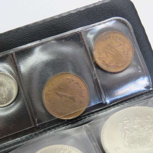 Coins of Rhodesia set in booklet