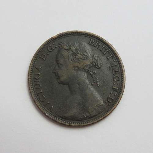 1880 Great Britain half penny Victoria VF