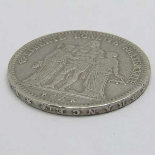 1876 France Silver 5 Francs