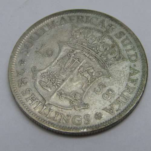 1938 South Africa half crown VF
