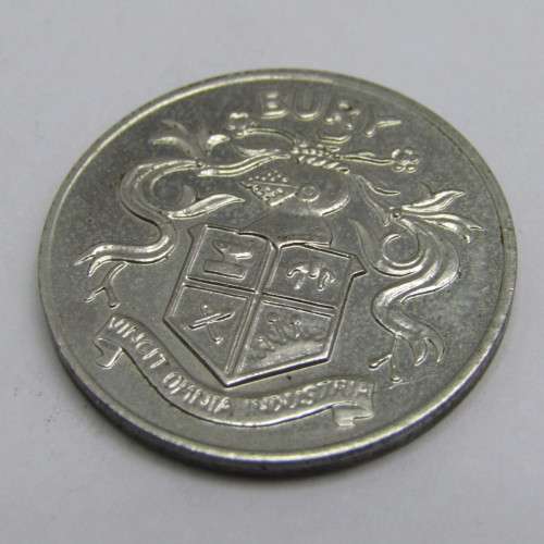 FA Cup 1972 centenary medallion - BURY