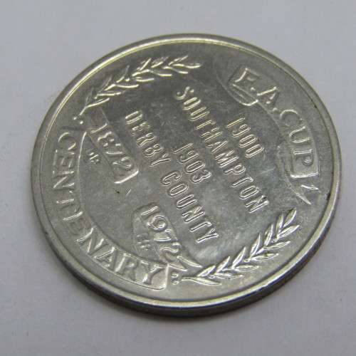FA Cup 1972 centenary medallion - BURY