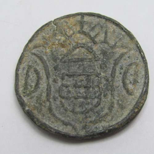 1827 Portuguese India 20 Bazarucos vertical 1/8
