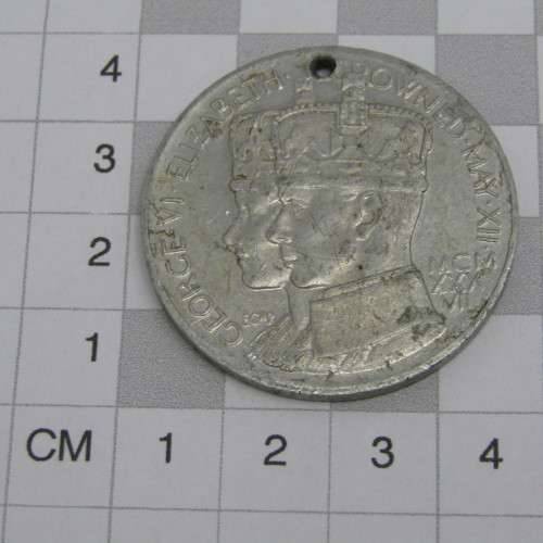 1937 George 6 Medallion - very unusual and rarely seen