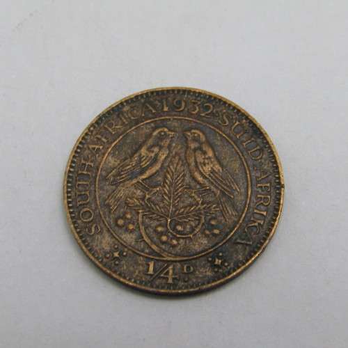 1932 South Africa quarter penny