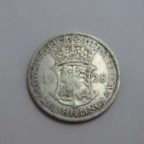 1928 South Africa George 5 half crown