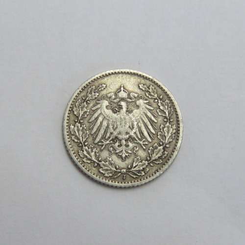 1905 J Germany Deutsches Reich silver half mark