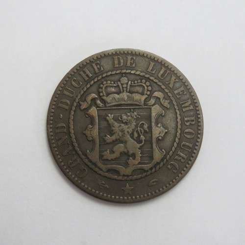 1855 Luxembourg copper 10 Centimes