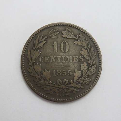 1855 Luxembourg copper 10 Centimes