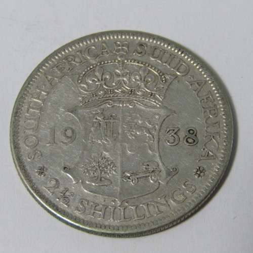 1938 South Africa half crown VF