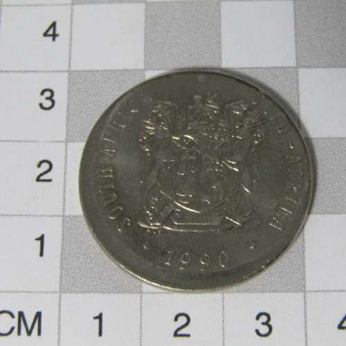 1990 South Africa Error coin misstruck - 50 cent