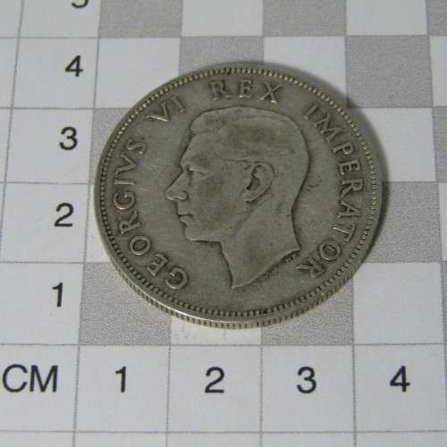 1945 South Africa Scarce half crown - VF