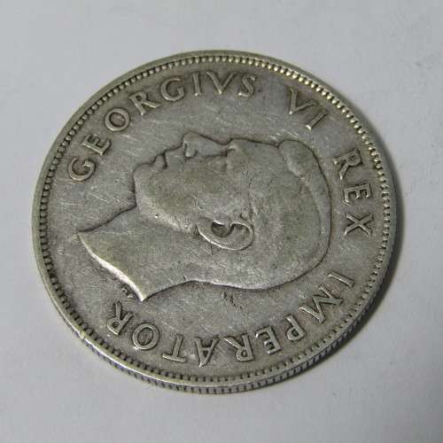 1945 South Africa Scarce half crown - VF