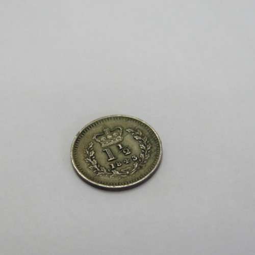 1843 Great Britain One and half penny - Cracked die