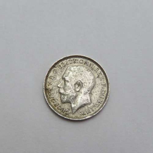 1912 Great Britain Three pence XF+