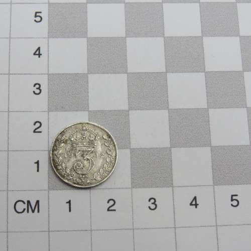 1912 Great Britain Three pence XF+