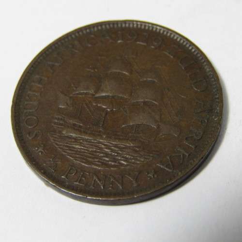 1929 South Africa half penny VF+