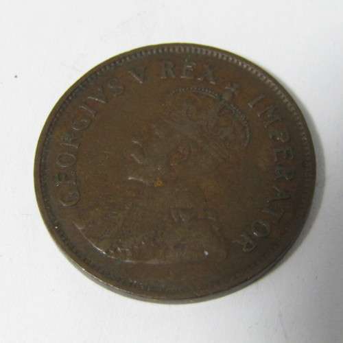 1929 South Africa half penny VF+