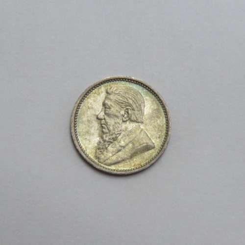 1897 ZAR Paul Kruger Three Pence 3d uncirculated