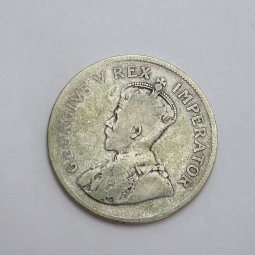 1925 South Africa half crown - Well used