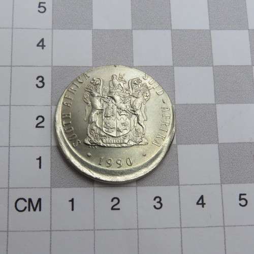 1990 South Africa error 50 cent - Misstruck