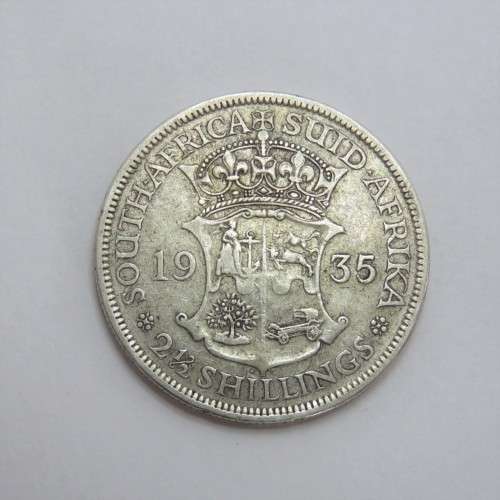 1935 South Africa half crown