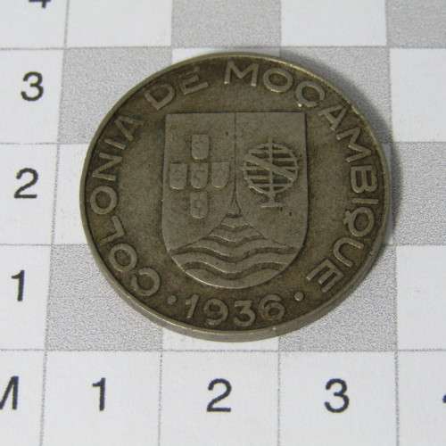 1936 Mozambique One Escudo VF