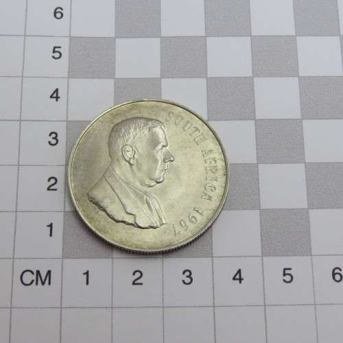 1967 South Africa R1 Variation - Half moon on horn - I have only seen a couple