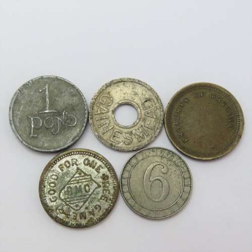 Lot of 5 unusual tokens