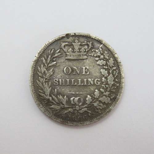 1866 Great Britain shilling Die no 37