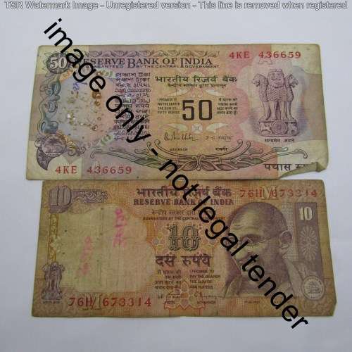 Lot of 10 old world banknotes