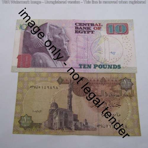 Lot of 10 old world banknotes