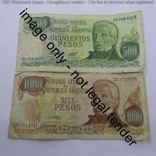 Lot of 10 old world banknotes