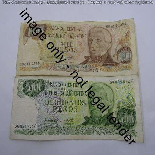 Lot of 10 old world banknotes