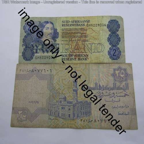 Lot of 10 old world banknotes