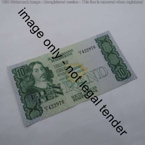 GPC de Kock 2nd issue - Lot of 9 x R10 banknotes with consecutive numbers - some creases