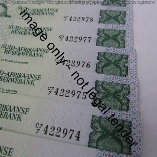 GPC de Kock 2nd issue - Lot of 9 x R10 banknotes with consecutive numbers - some creases