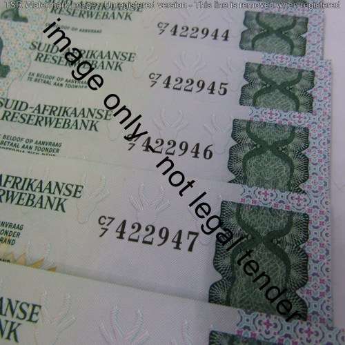 GPC de Kock 2nd issue - Lot of 8 x R10 banknotes with consecutive numbers - some creases