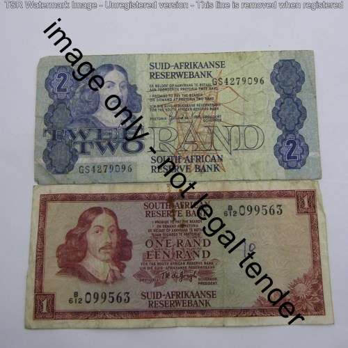 Lot of 10 old Africa banknotes