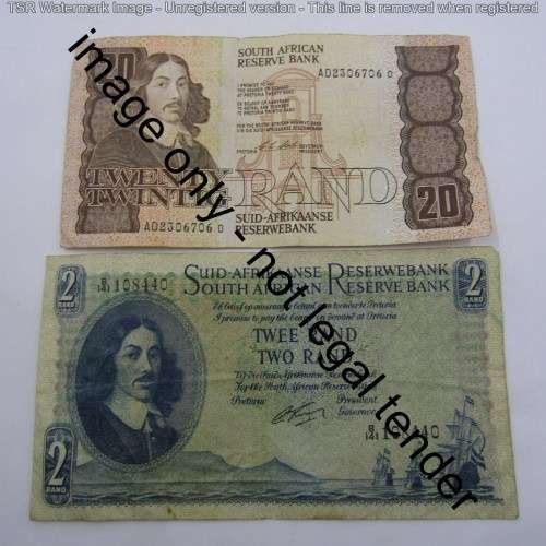 Lot of 8 old banknotes