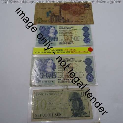 Lot of 16 old banknotes - well used