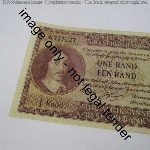 South Africa G Rissik One Rand First Issue - AU+