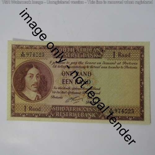 South Africa G Rissik One Rand First Issue - AU