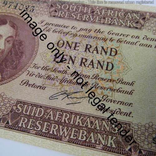 South Africa G Rissik One Rand First Issue - AU
