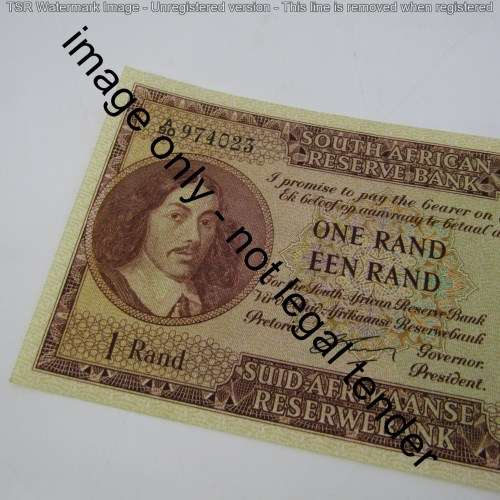 South Africa G Rissik One Rand First Issue - AU
