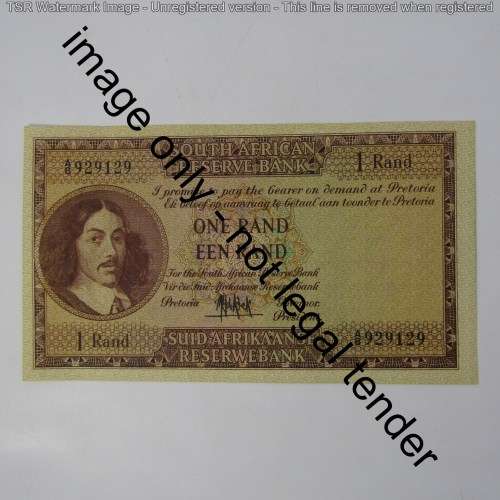 South Africa G Rissik 1961 One Rand - AU