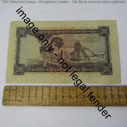 South Africa MH de Kock D1 20Rand 1961 - VF+