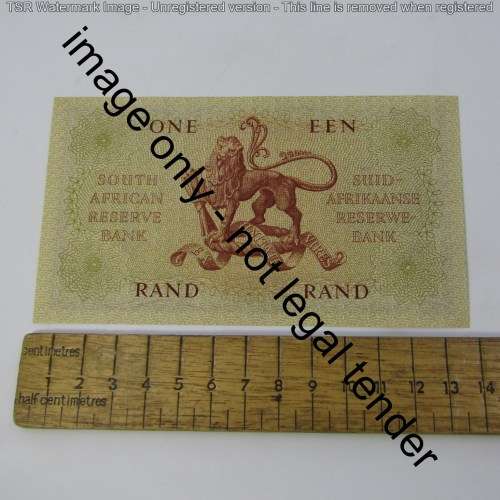 South Africa 1961 MH de Kock One Rand AU ( slight middle dent)