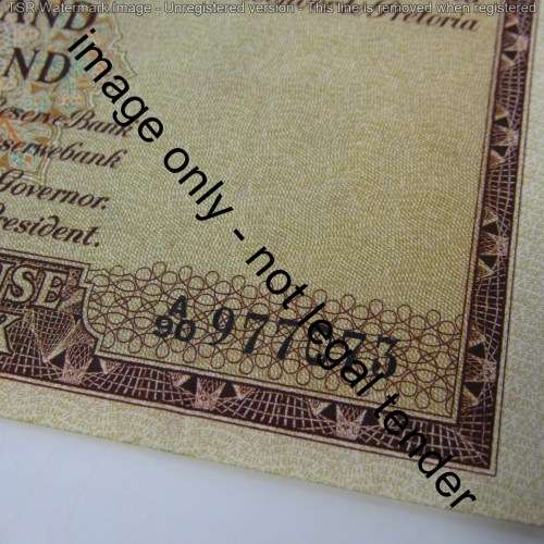 South Africa G Rissik 1962 One Rand A90